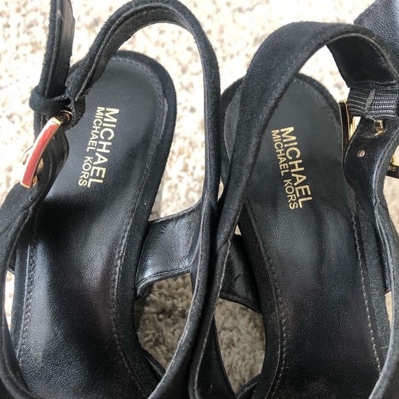 Michael Kors Black Wedges 7 - Picture 5 of 5